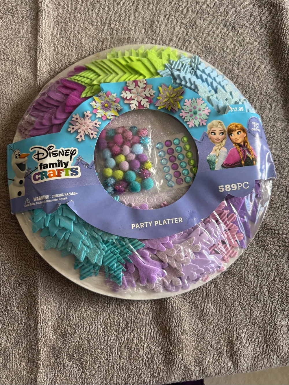 Frozen Party Platter - Purple, Blue, Teal
